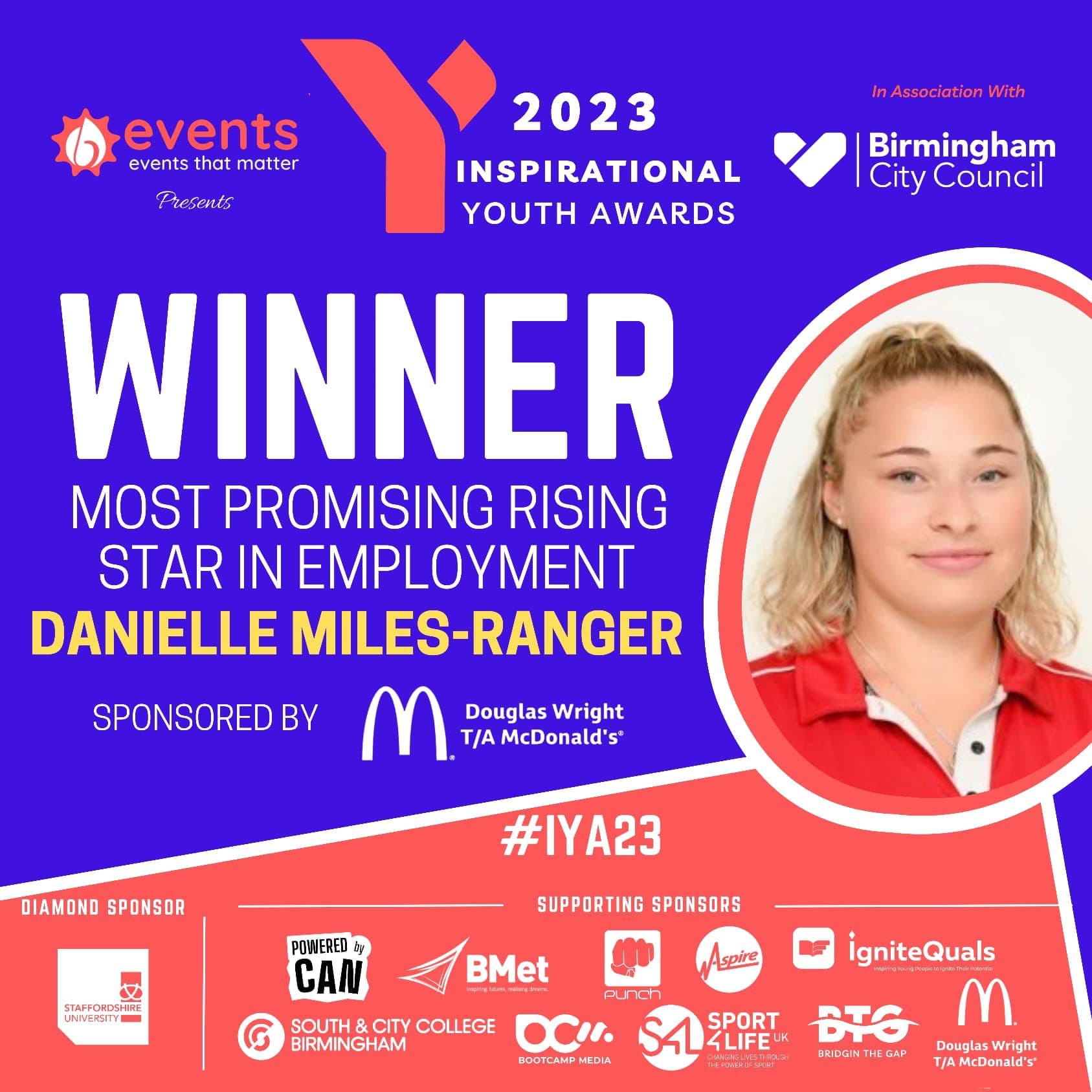 'Most Promising Rising Star in Employment' award